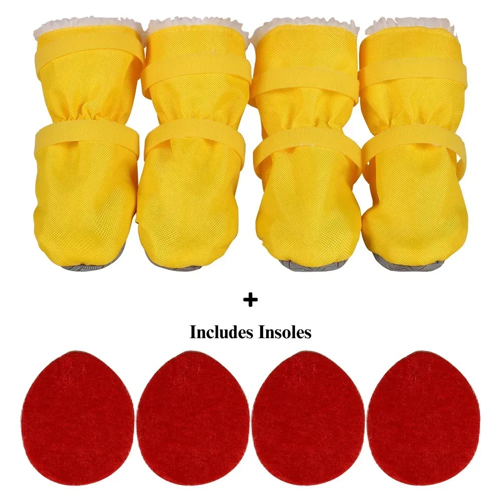 Yellow Pet Booties