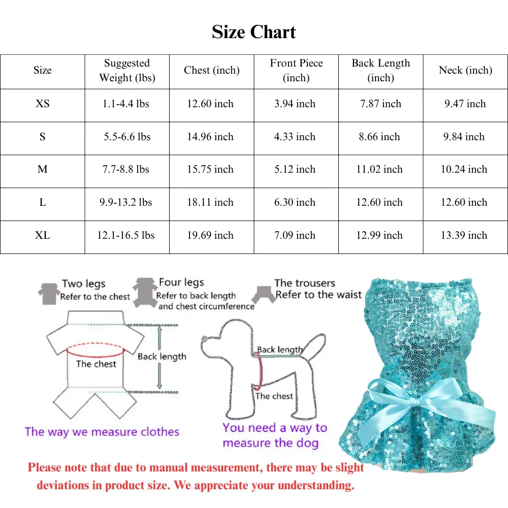 Green Color Sequin Dog and Cat Dress Wedding Gown