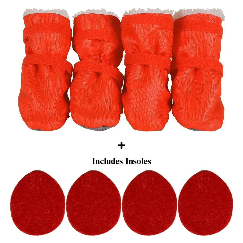 Orange Pet Booties