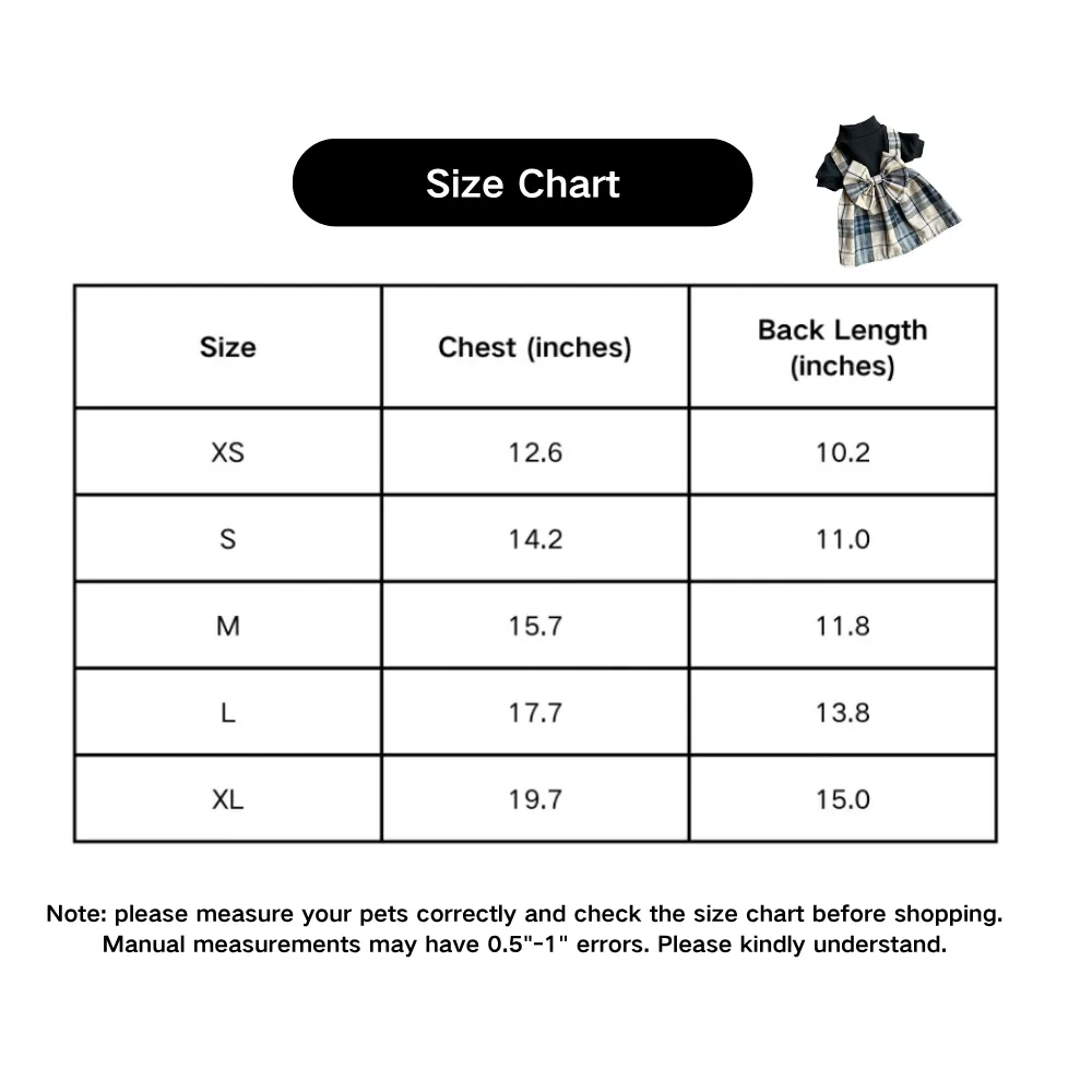 bow dog dress