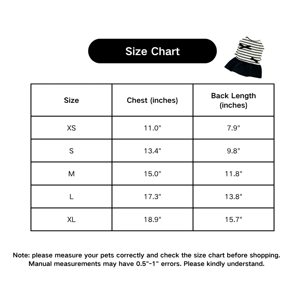 Striped Simple Breathable Summer Dog Dress