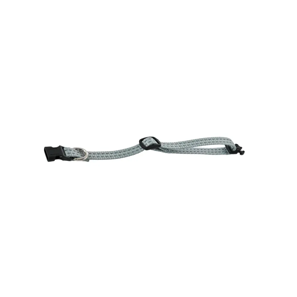 S Dog Collar EcoFriendly GRS Material Adjustable Grey Dog Collar