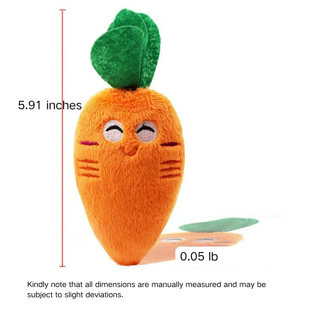 Carrot Pet Plush Toy size