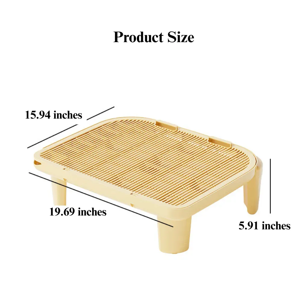 Double Layer Cat Litter Mat Anti-Tracking for Litter Box, 3.54 Height