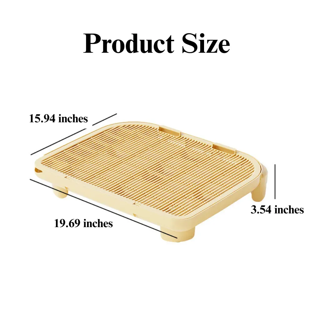 Double Layer Cat Litter Mat Anti-Tracking for Litter Box, 3.54 Height