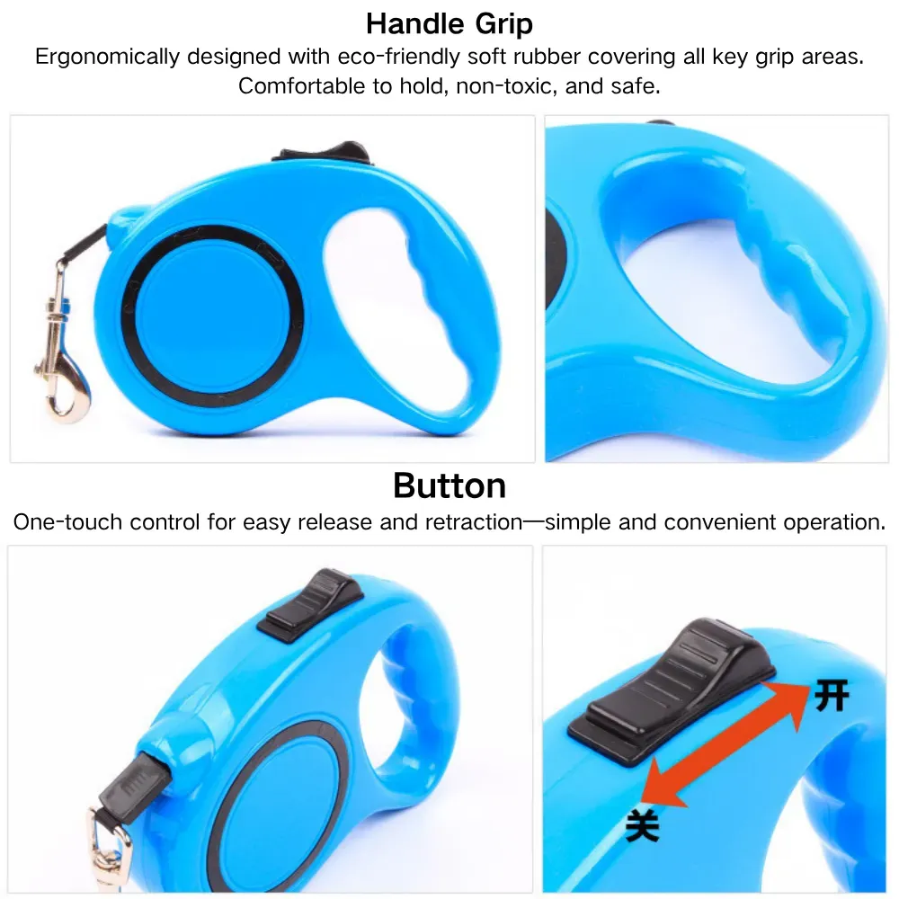 Durable chrome-plated hook ensures strong, rust-resistant attachment for dogs of various sizes.