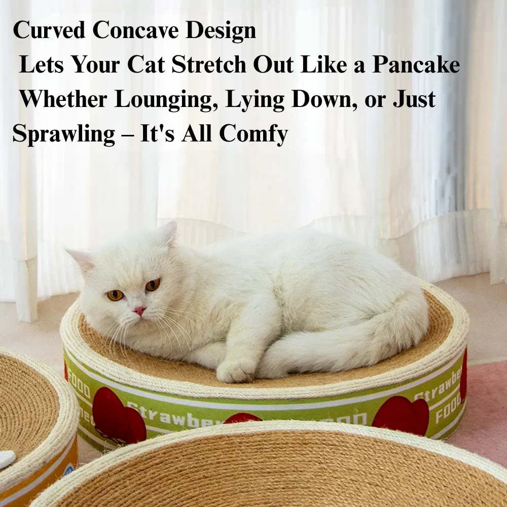 cat claw maintenance board Premium Large Curved Sisal Cat Scratching Board