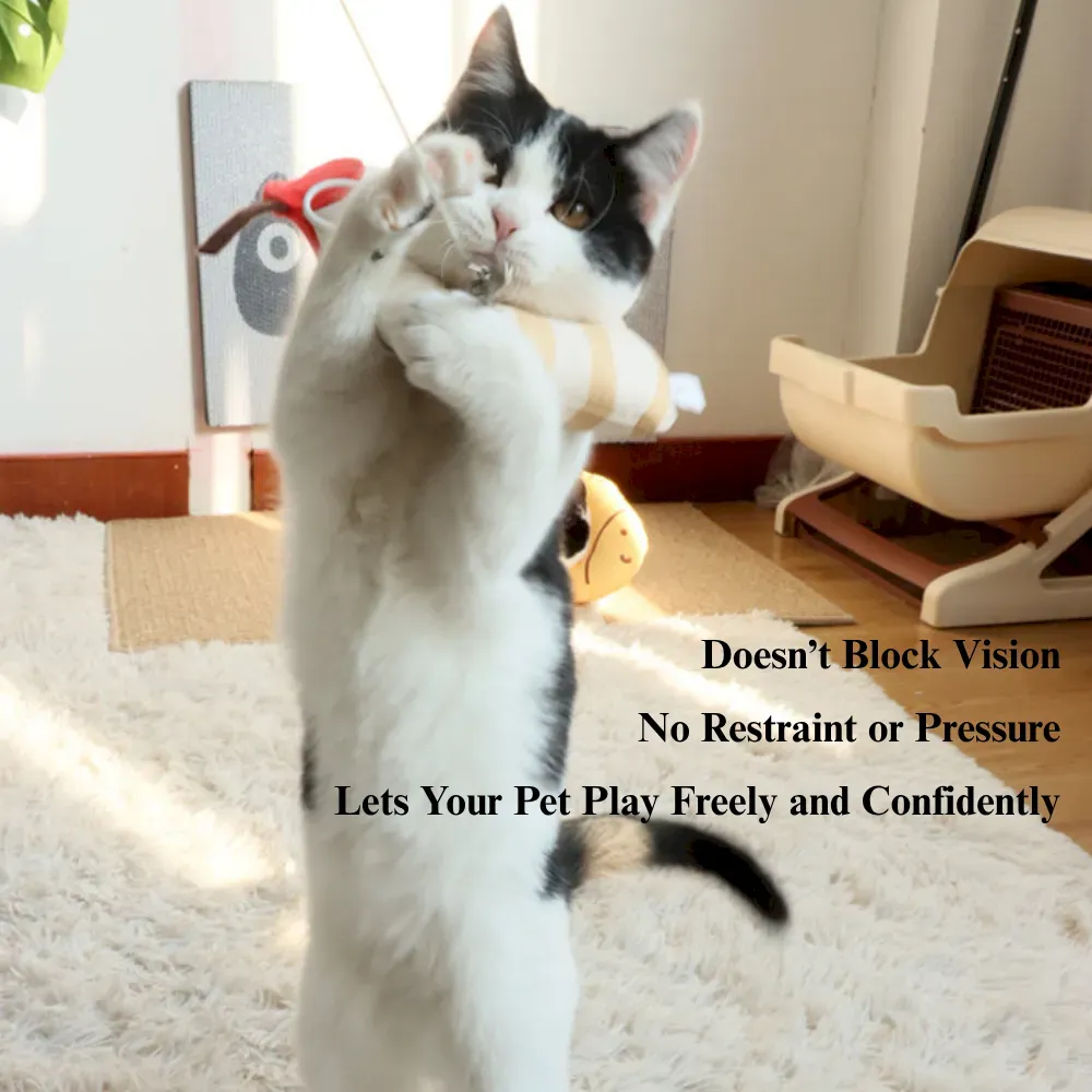 Tiramisu Soft Adjustable Pet Recovery Collar for Cats