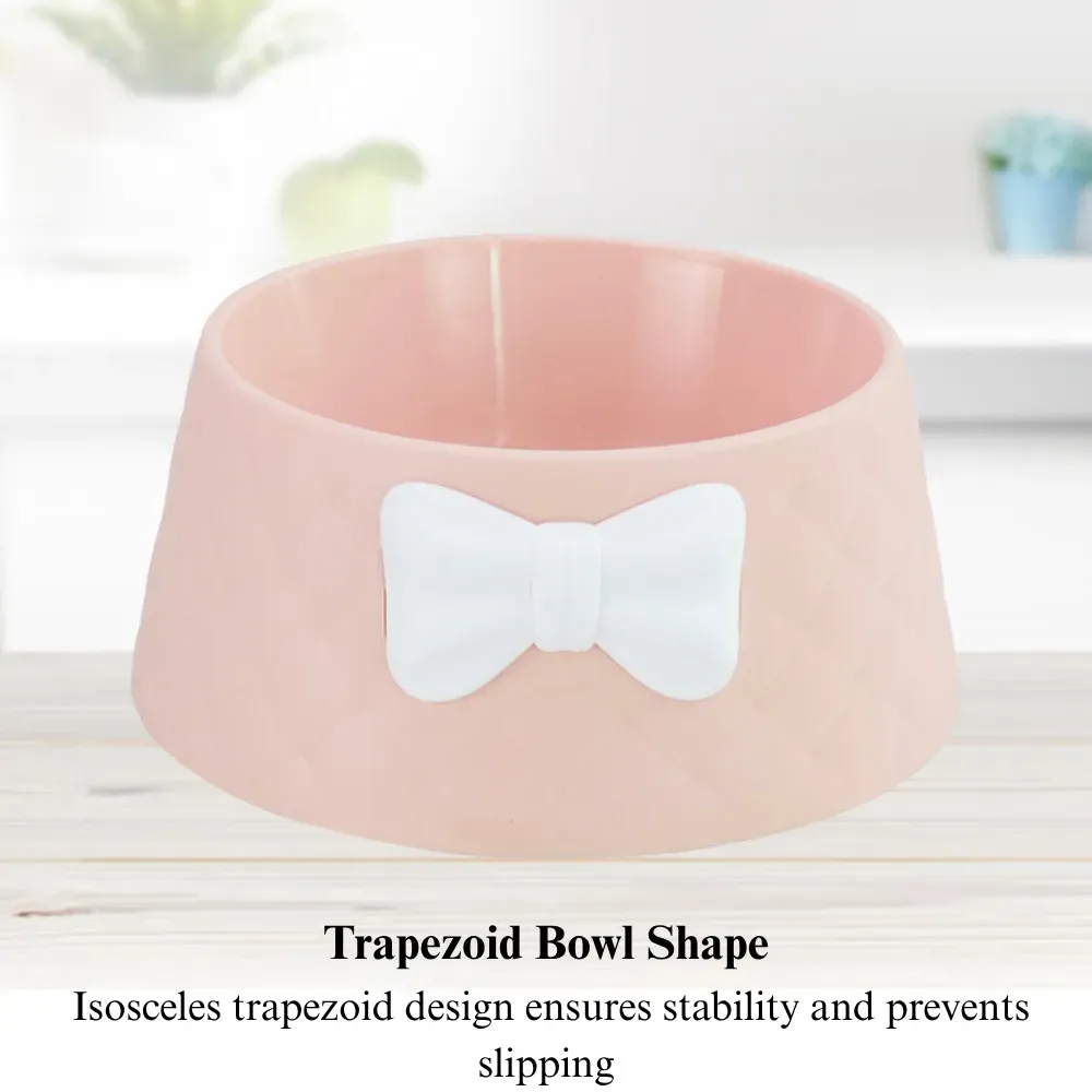 Durable Bowknot Pet Feeding Bowl