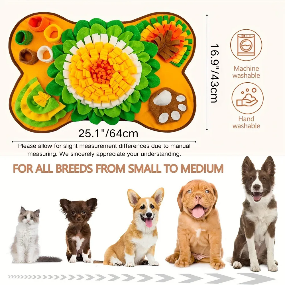 Washable dog treat mat