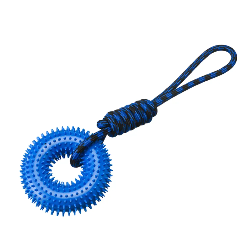Teeth Cleaning Dog Toy blue