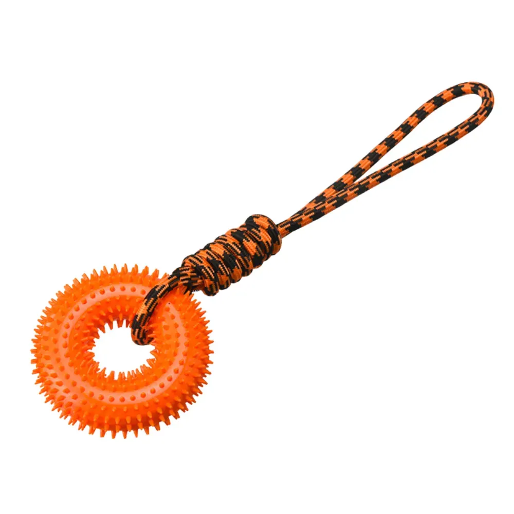 Teeth Cleaning Dog Toy orange