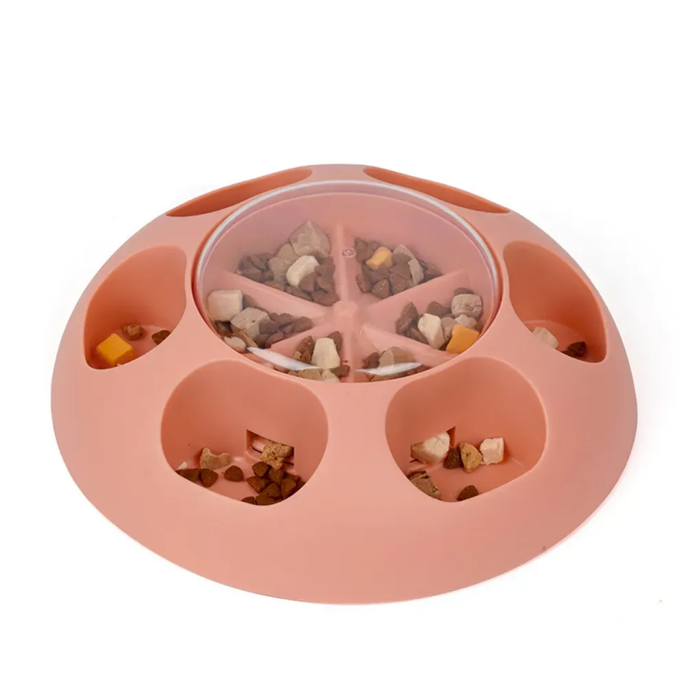 Interactive Dog Treat Dispenser Bowl for Slow Feeding Training Play
