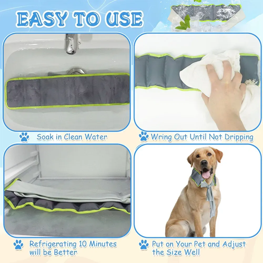Summer Outdoor Wearable Cooling Neck Wrap for Dogs