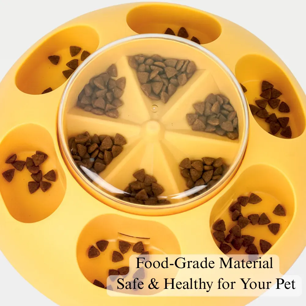 Interactive Dog Treat Dispenser Bowl for Slow Feeding Training Play