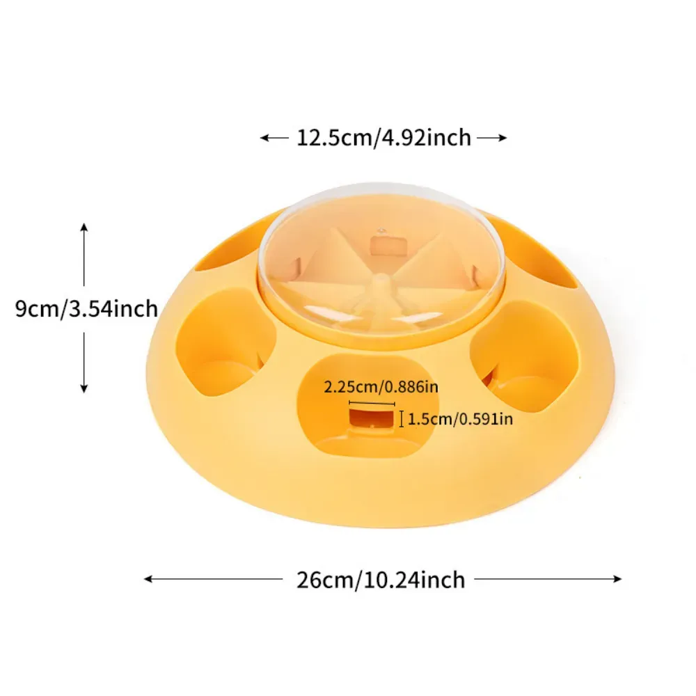 Interactive Dog Treat Dispenser Bowl for Slow Feeding Training Play