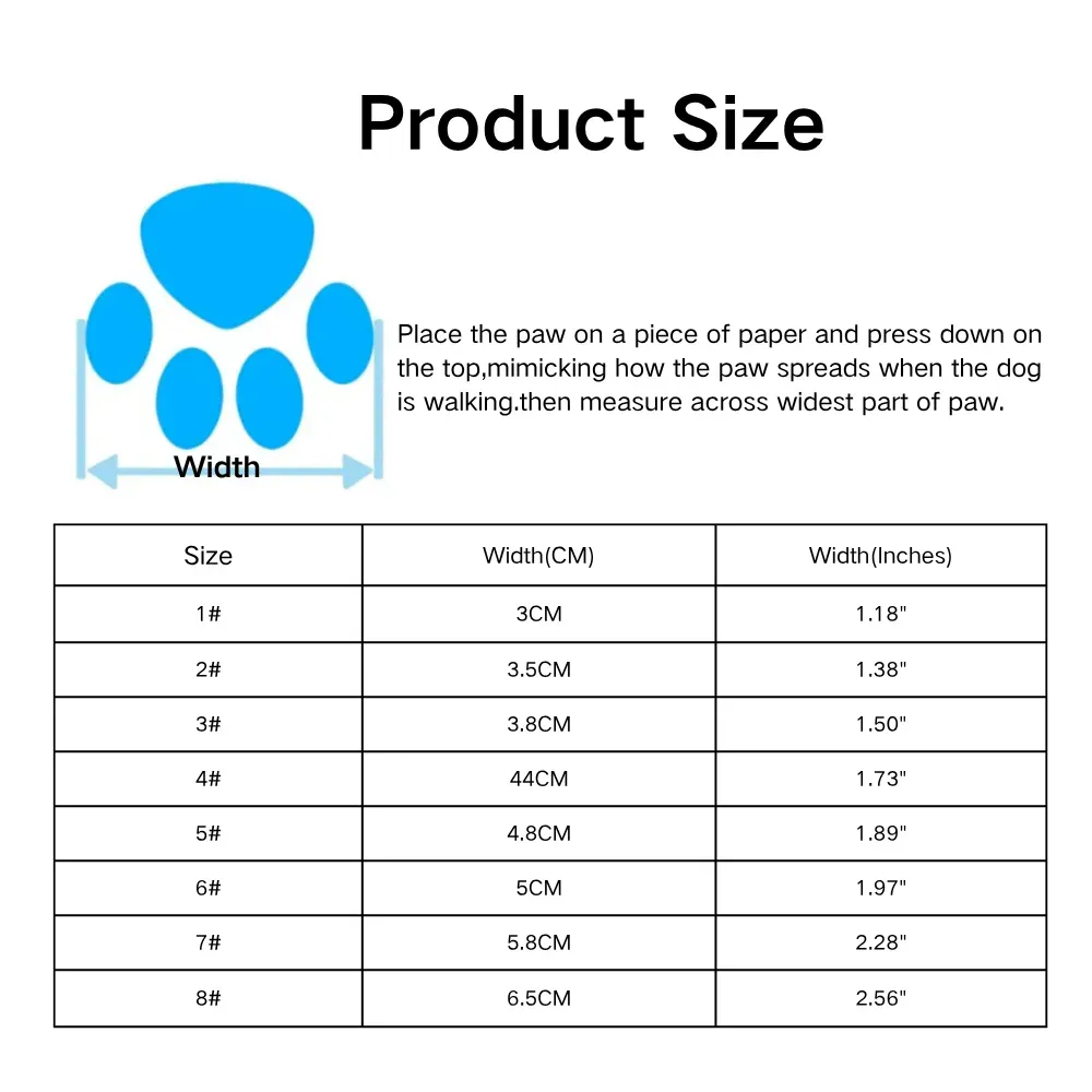 Perforated Dog Boots size