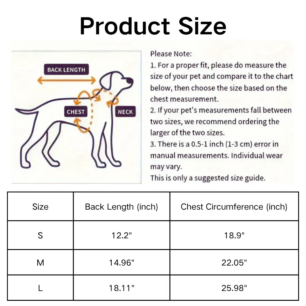 Pet Bathrobe Size