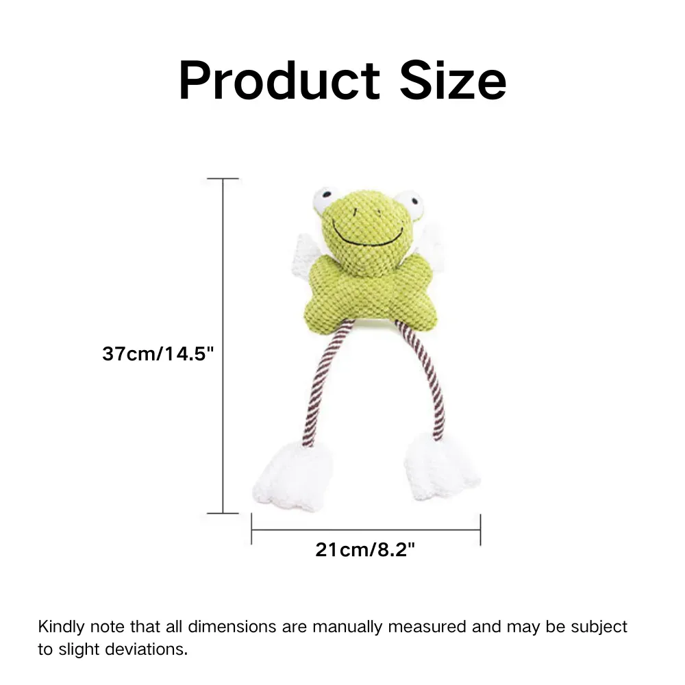Frog chew toy size Frog chew toy size