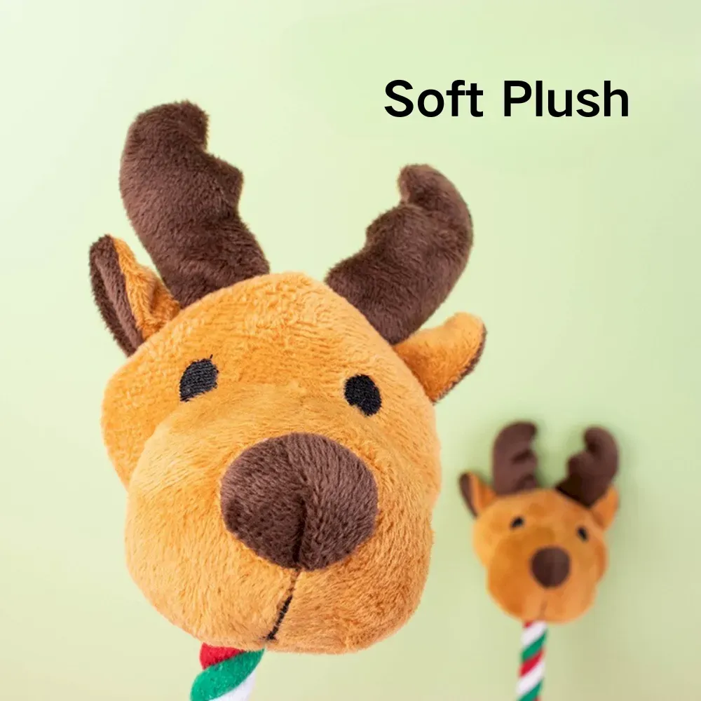 soft Plush Reindeer dog toy