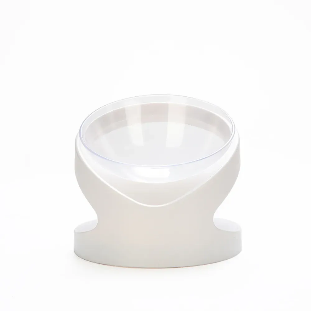 tilted cat bowl Tilted Cat Bowl Ergonomic Raised Feeding Dish Neck Protection Pet Bowl