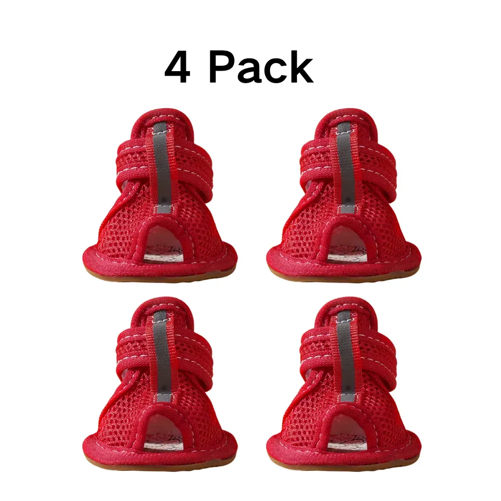 Dog Summer Shoes red Dog Summer Shoes red