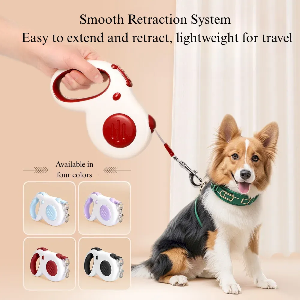 ergonomic dog leash Automatic Retractable Dog Leash Comfortable Grip Heavy Duty Large Dogs