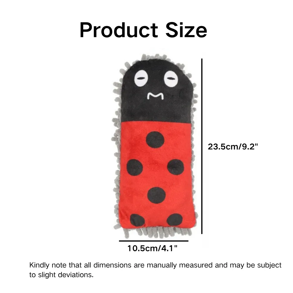 Ladybug Pattern dog toy size