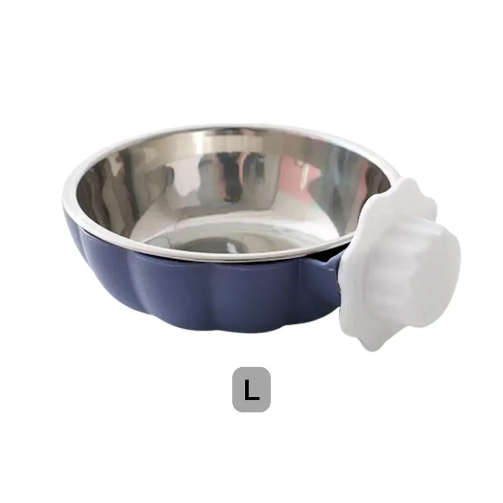 Pet Water Food Bowl blue L Pet Water Food Bowl blue L