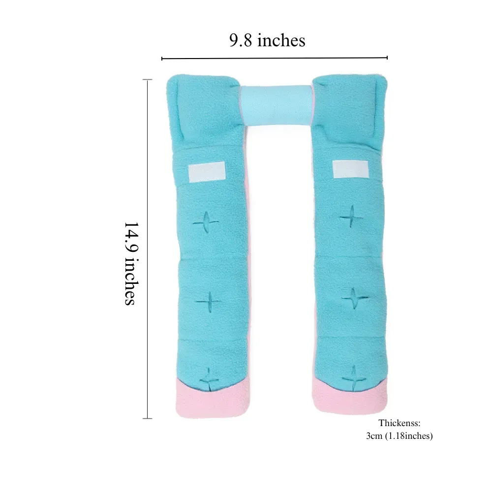 Interactive Dumbbell Shaped Dog Toy with Squeaker and Treat Holder