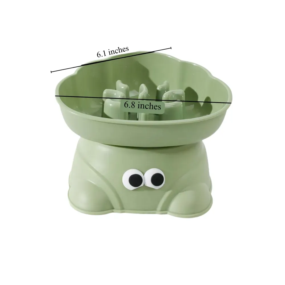 Elevated Dog Slow Feeder Bowl Anti Spill for Small Breeds