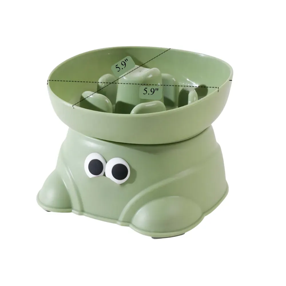 Elevated Dog Slow Feeder Bowl Anti Spill for Small Breeds