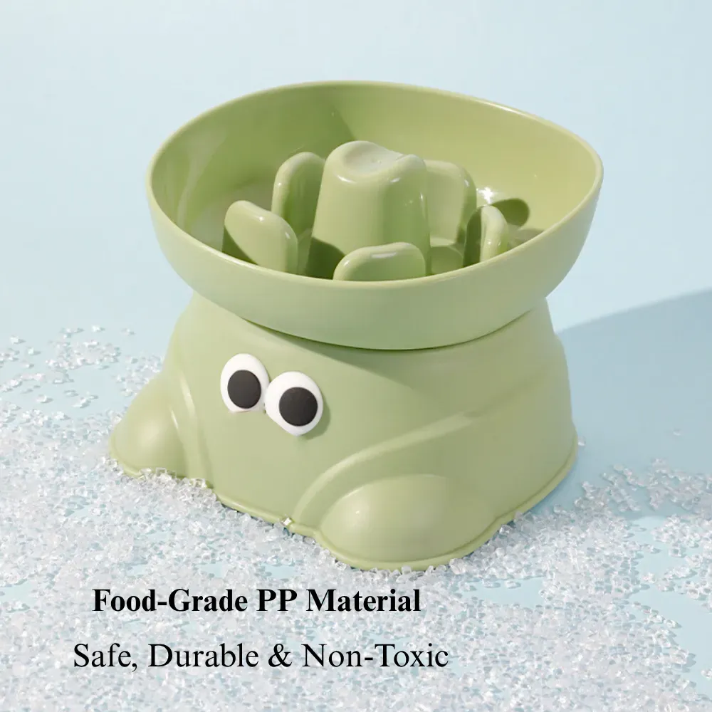 Elevated Dog Slow Feeder Bowl Anti Spill for Small Breeds
