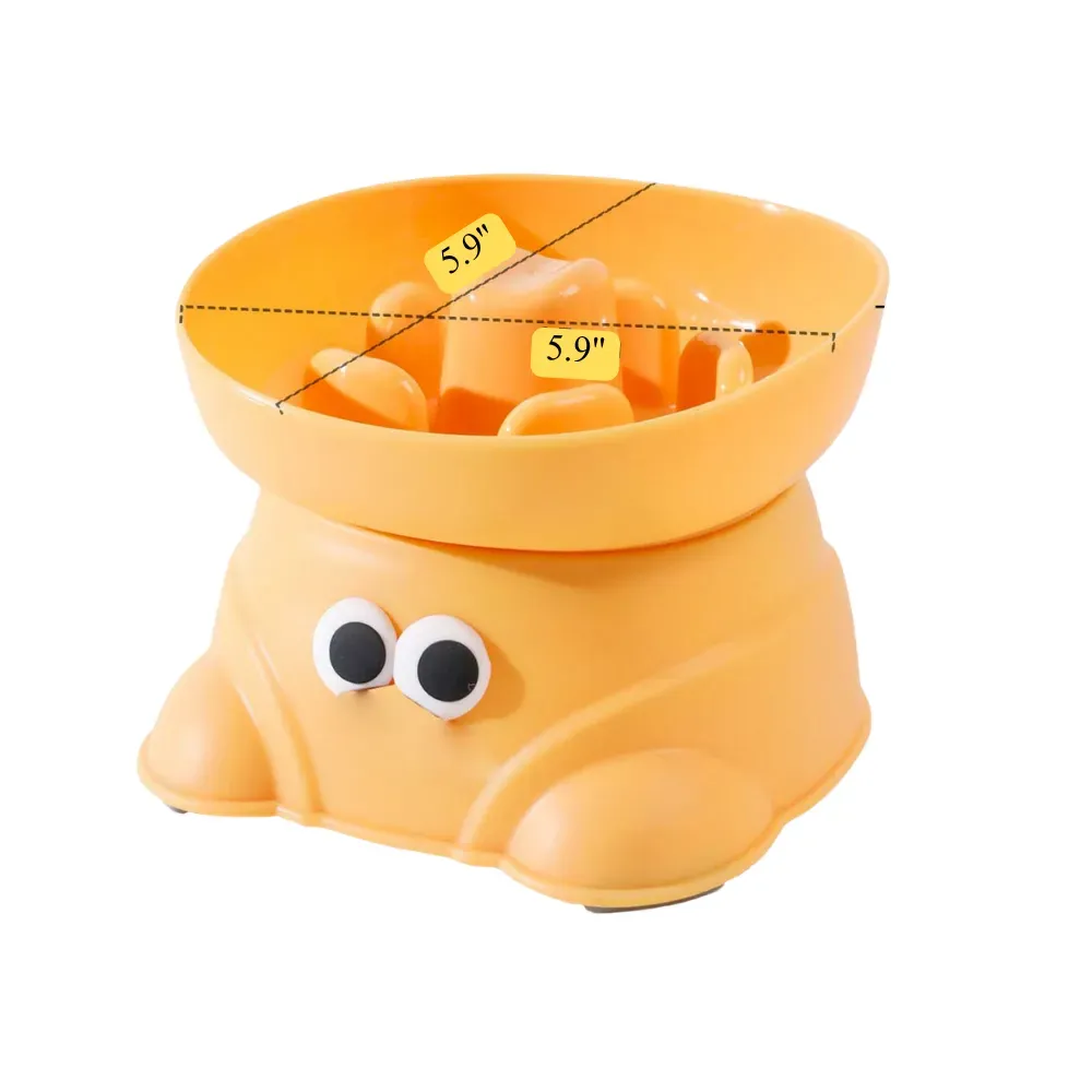 Elevated Dog Slow Feeder Bowl Anti Spill for Small Breeds