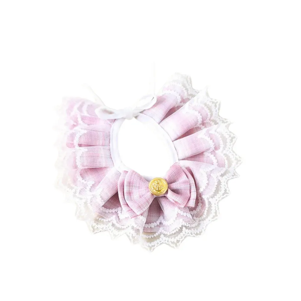 small dog fashion collar Lace Pet Collar Princess Style Bow Tie Neck Accessory