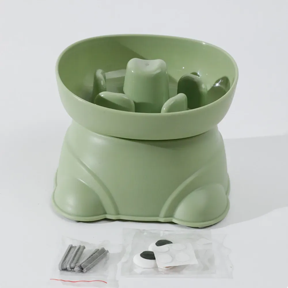 Elevated Dog Slow Feeder Bowl Anti Spill for Small Breeds