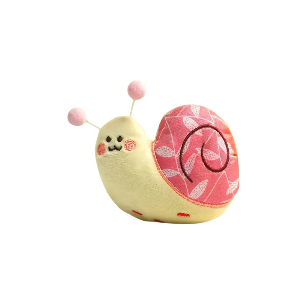 Snail Plush Dog Toy Chew Resistant Interactive Play Soft Toy