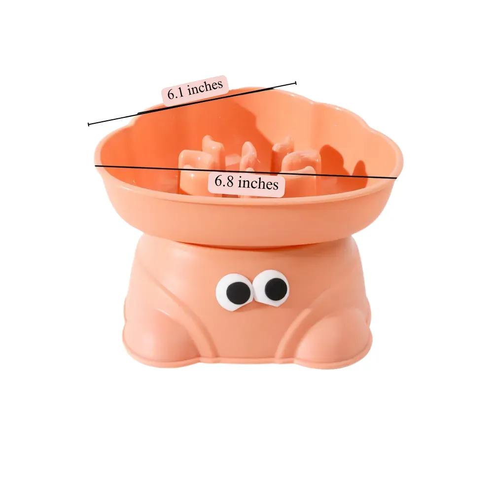 Elevated Dog Slow Feeder Bowl Anti Spill for Small Breeds