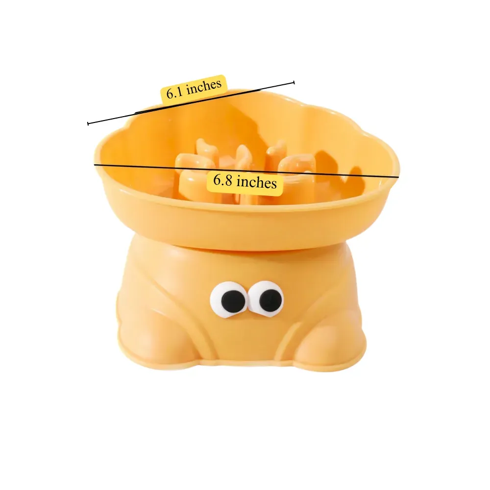 Elevated Dog Slow Feeder Bowl Anti Spill for Small Breeds