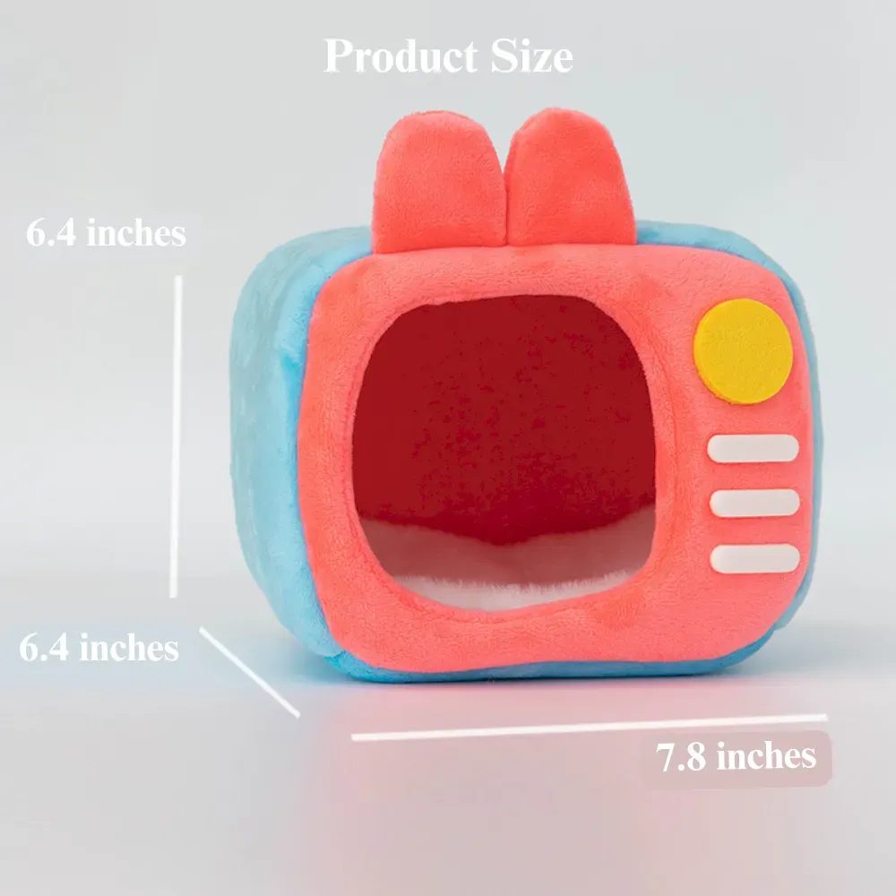 Small Animal Plush TV Bed for Sugar Glider and Bird Use