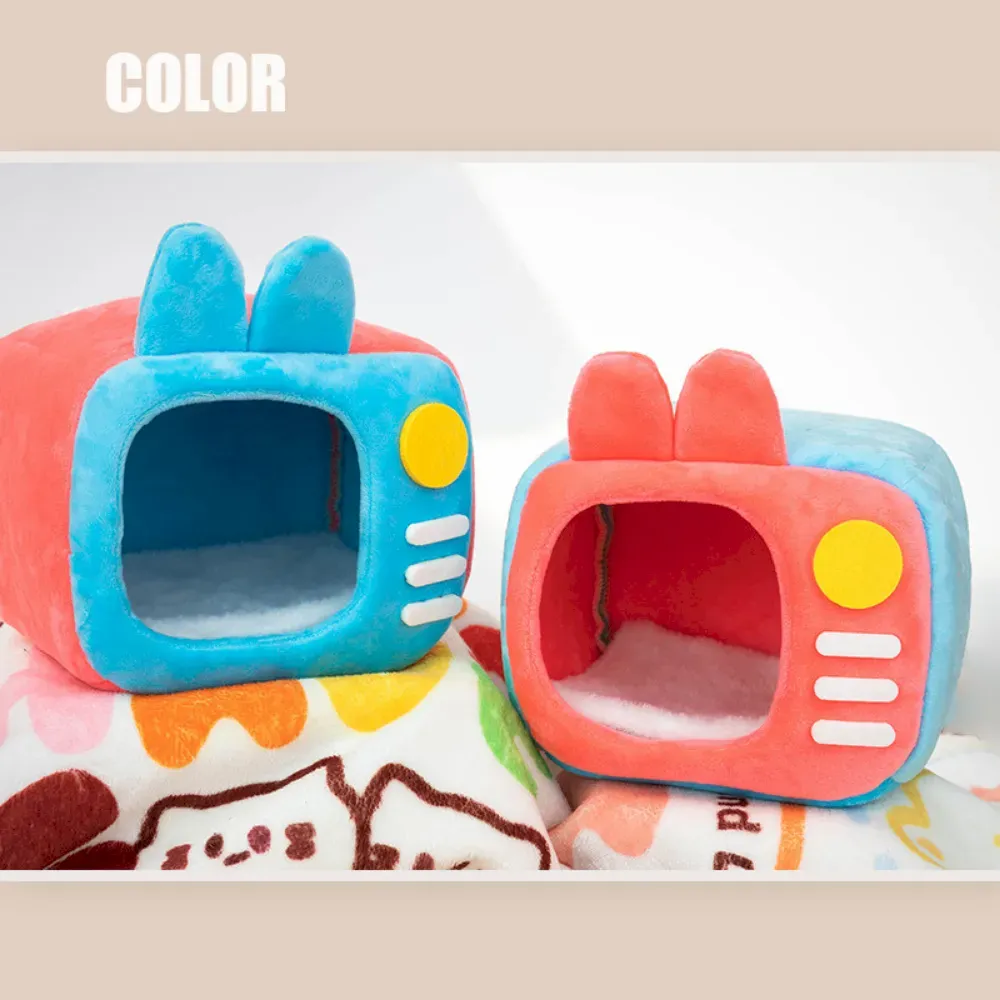 Small Animal Plush TV Bed for Sugar Glider and Bird Use