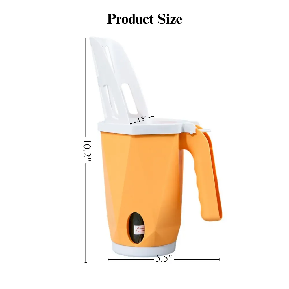 All in One Cat Litter Scoop Set with Removable Waste Container