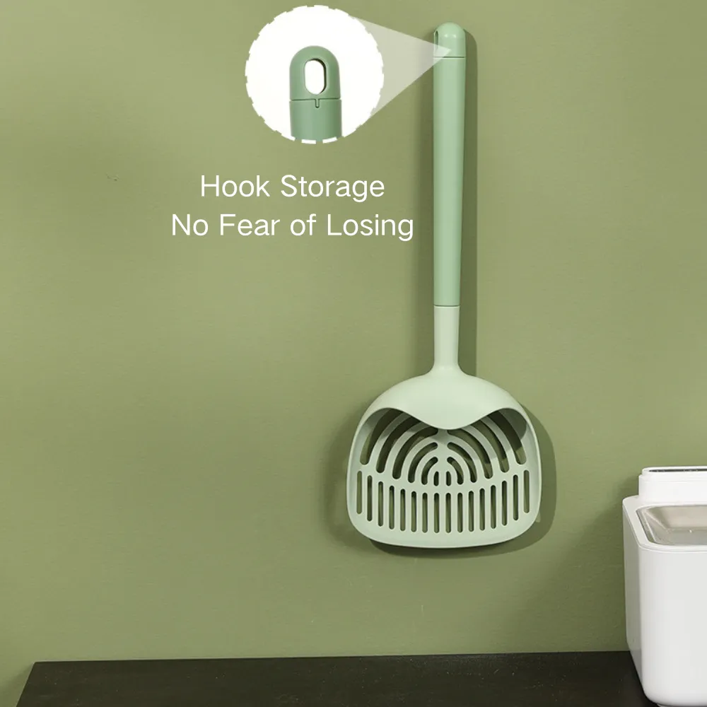 Fine-Hole Long-Handle Cat Litter Scoop Hook