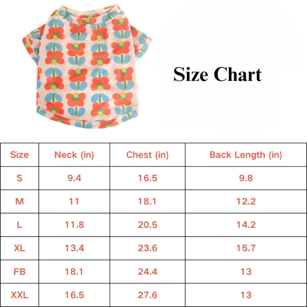 Summer Breathable Mesh Cooling T-Shirt for Dogs Summer Breathable Mesh Cooling T-Shirt for Dogs