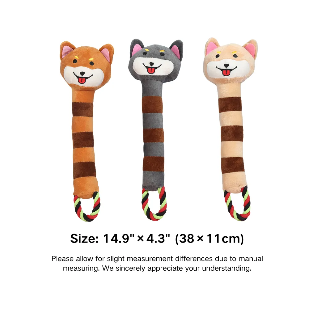 Plush Dog Chew Toy Size