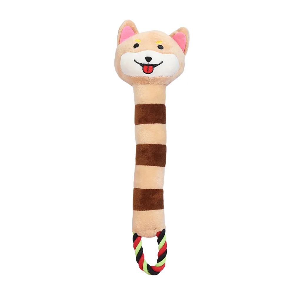 Plush Dog Chew Toy Khaki