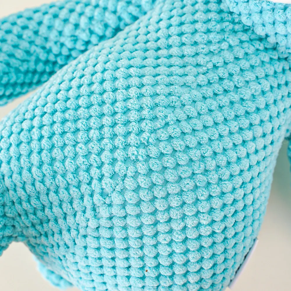 Squeaky Blue Bear Plush Dog Toy