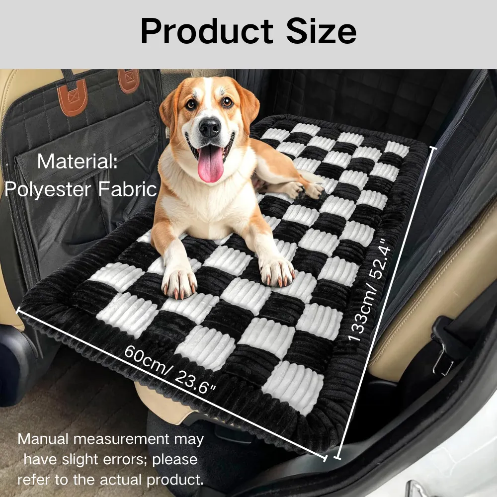 Polyester Fabric Car Rear Seat Pet Mat Size