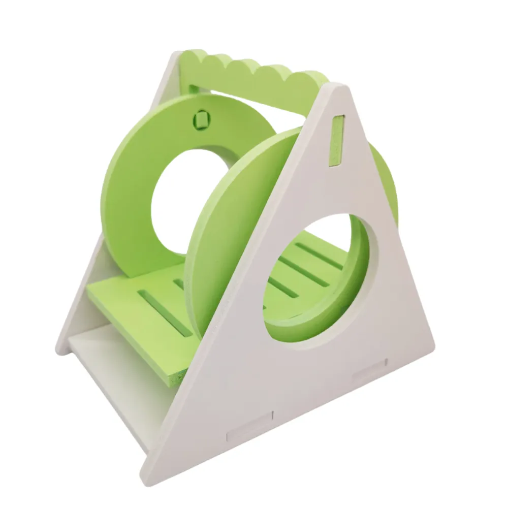 Colorful Swing-Style PVC Hamster Toy Green