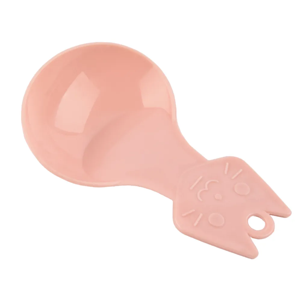 Plastic Cat Shaped Pet Food Scoop Pink Plastic Cat Shaped Pet Food Scoop Pink